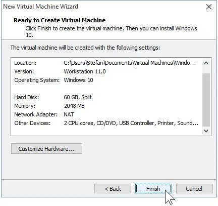آموزش نصب ویندوز در VMware